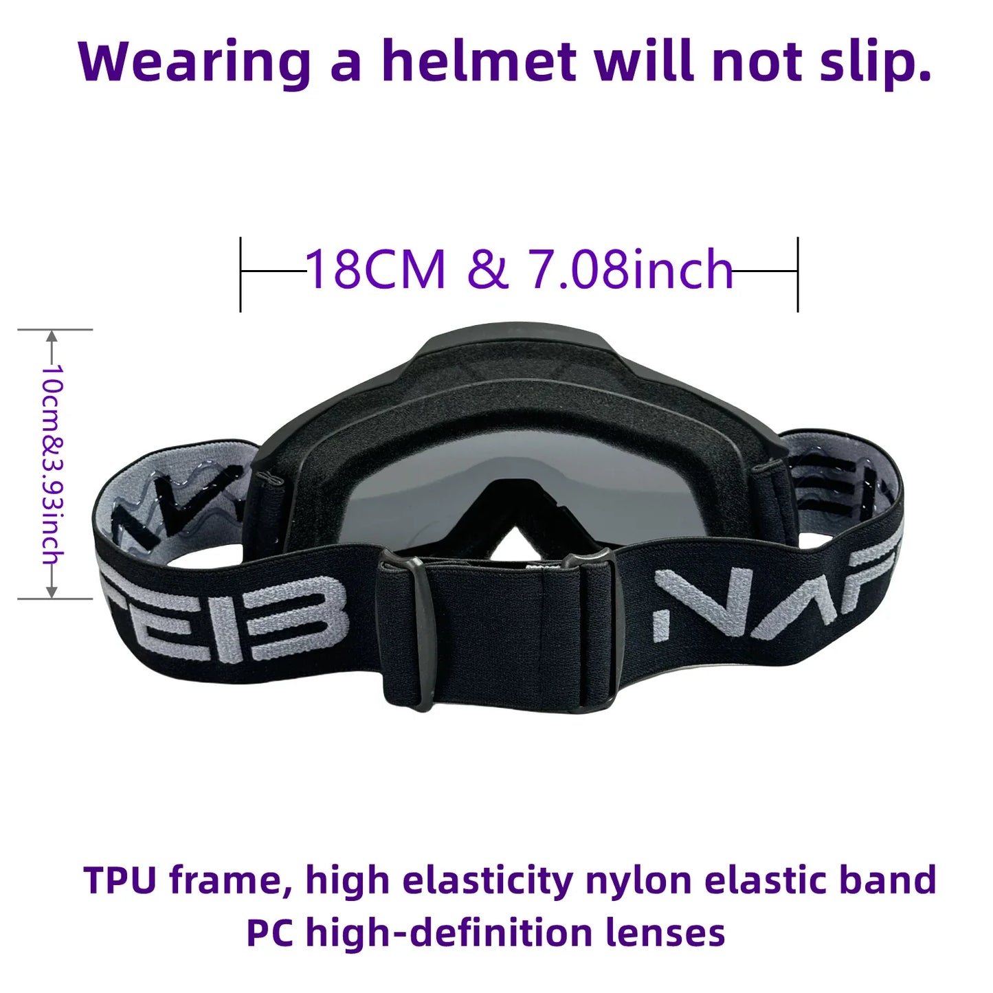NAFEIB N17 Motorcycle Goggles – Motocross, Cycling & Off-Road Sport Glasses for MTB, ATV & Dirt Bike
