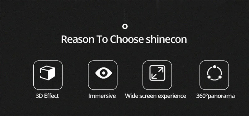 VR Shinecon 10.0 3D Virtual Reality Headset – Helmet Goggles for Smartphone Gaming