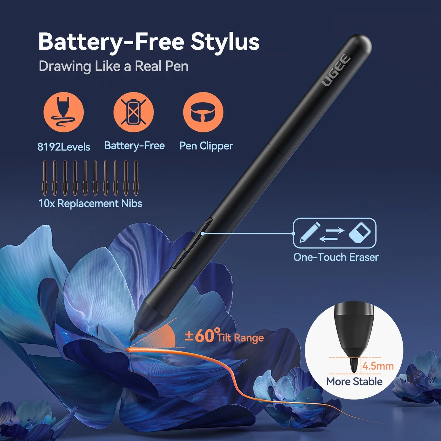 UGEE S640 Graphic Tablet – 6-Inch Digital Drawing Pad with 8192 Stylus for Android, Windows & Mac Laptops