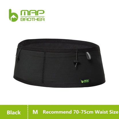 MAP BROTHER W1001 Woven Elastic Sports Waist Bag – Running, Triathlon, Marathon & Cycling Number Belt Pack