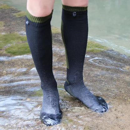 Knee High Waterproof Socks – Hiking, Wading, Outdoor Camping, Cycling, Skiing & Mountaineering Warm Long Socks