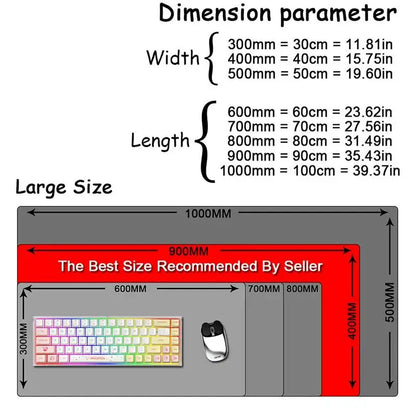 Starry Sky Large Mouse Pad — Colorful Non-Slip Desk Mat for Computer & Office, Keyboard Accessories