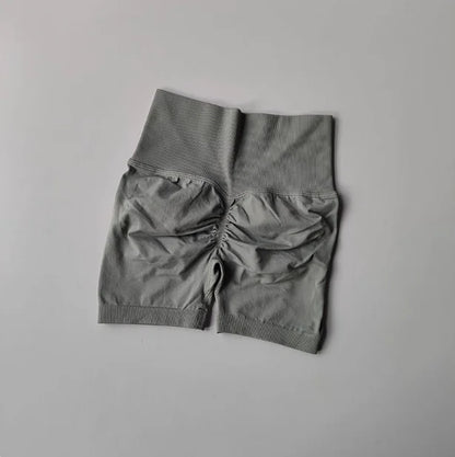 Peach Hip Lifting Sports Shorts — Women's High-Waist Slimming Running & Workout Three-Point Tight Pants