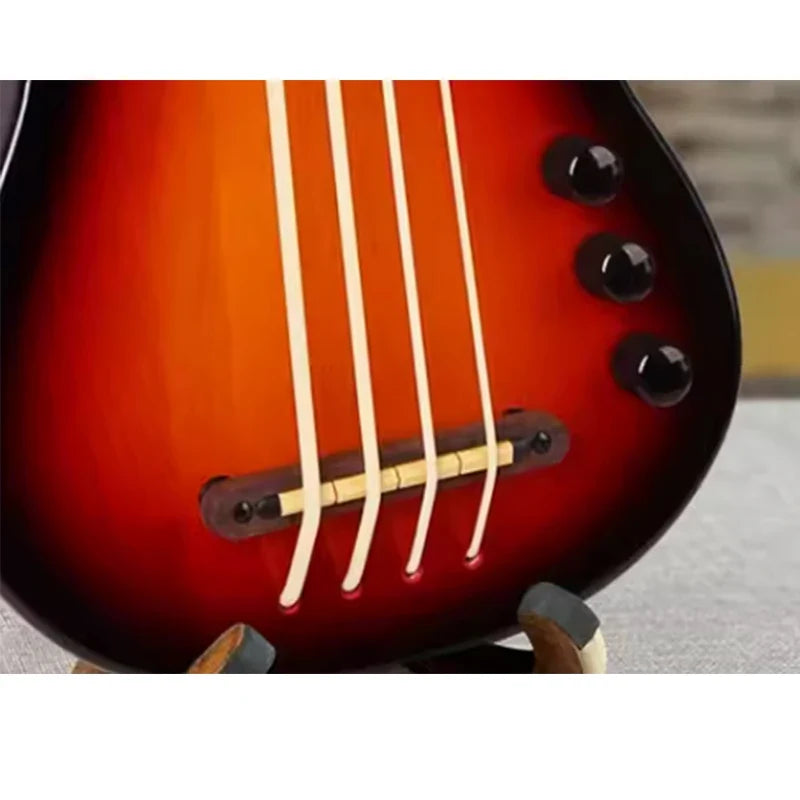 Rosewood U-Bass Bridge - Adjustable Saddle Bridge with Height Screws for 4/6 String Acoustic Bass Guitar