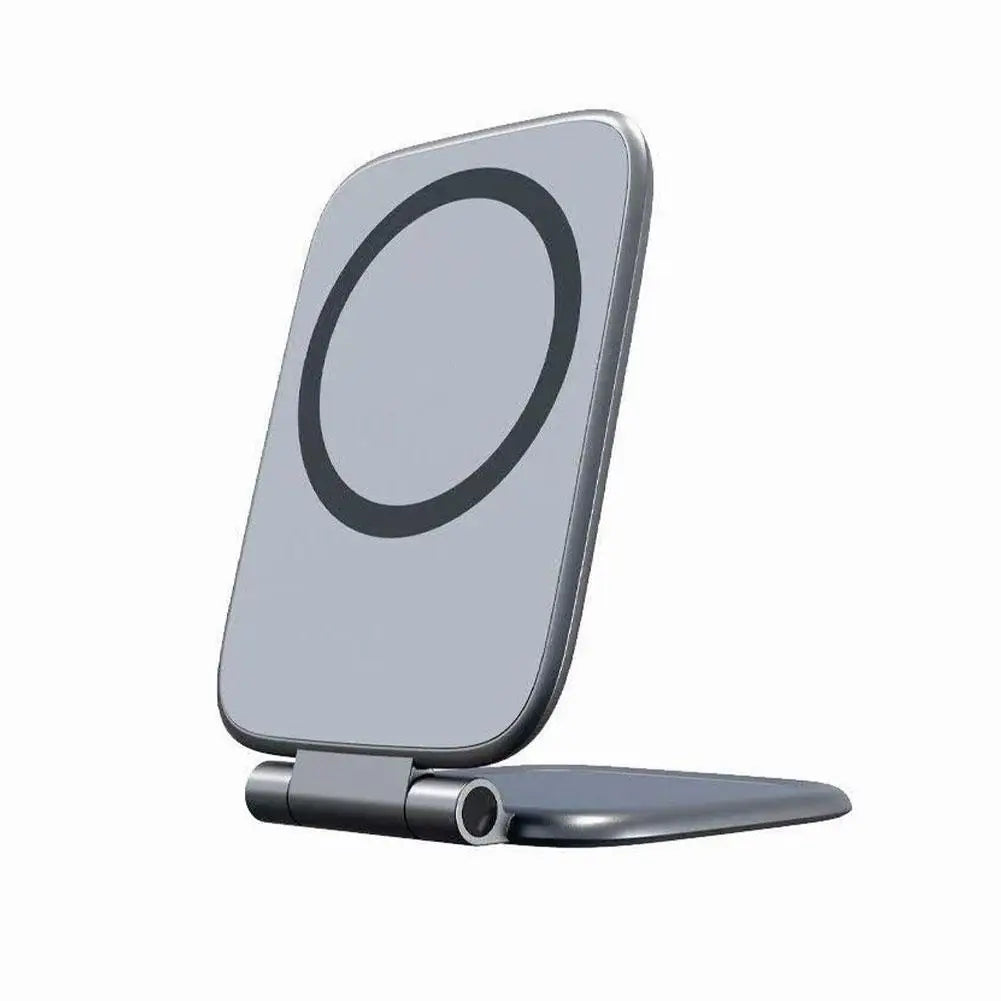 Magnetic Car Phone Holder - Foldable Anti-Shake Dashboard Mount for Navigation