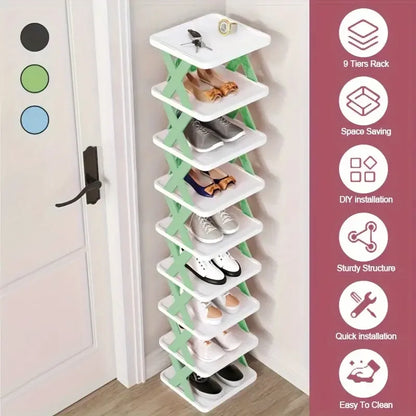 Multi-Layer Detachable Shoe Rack Storage Organizer — Space-Saving Household Shoe Shelf Cabinet