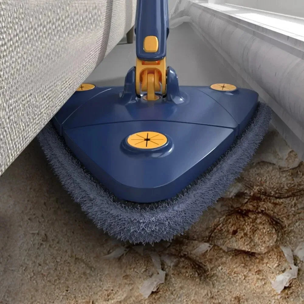 360° Rotatable Triangle Mop | Adjustable Long Handle Microfiber Mop for Wet & Dry Cleaning | Multifunctional Floor Cleaner