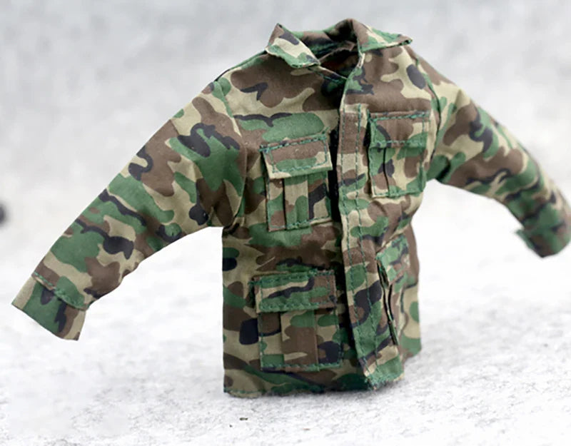 1/6 Scale U.S. Army Jungle Camouflage Coat & Pants Set – Model Clothes for 12" Figures DIY Accessories