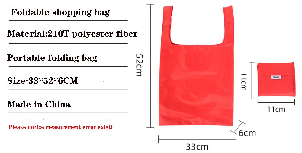 Eco-Friendly Reusable Shopping Bag — Foldable Shoulder Grocery & Market Tote for Supermarket and Everyday Use