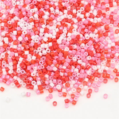 1000Pcs 1.6x1.3mm Japan Glass Seed Beads 11/0 – Cylindrical Loose Beads for DIY Statement Jewelry Making (5g Pack)