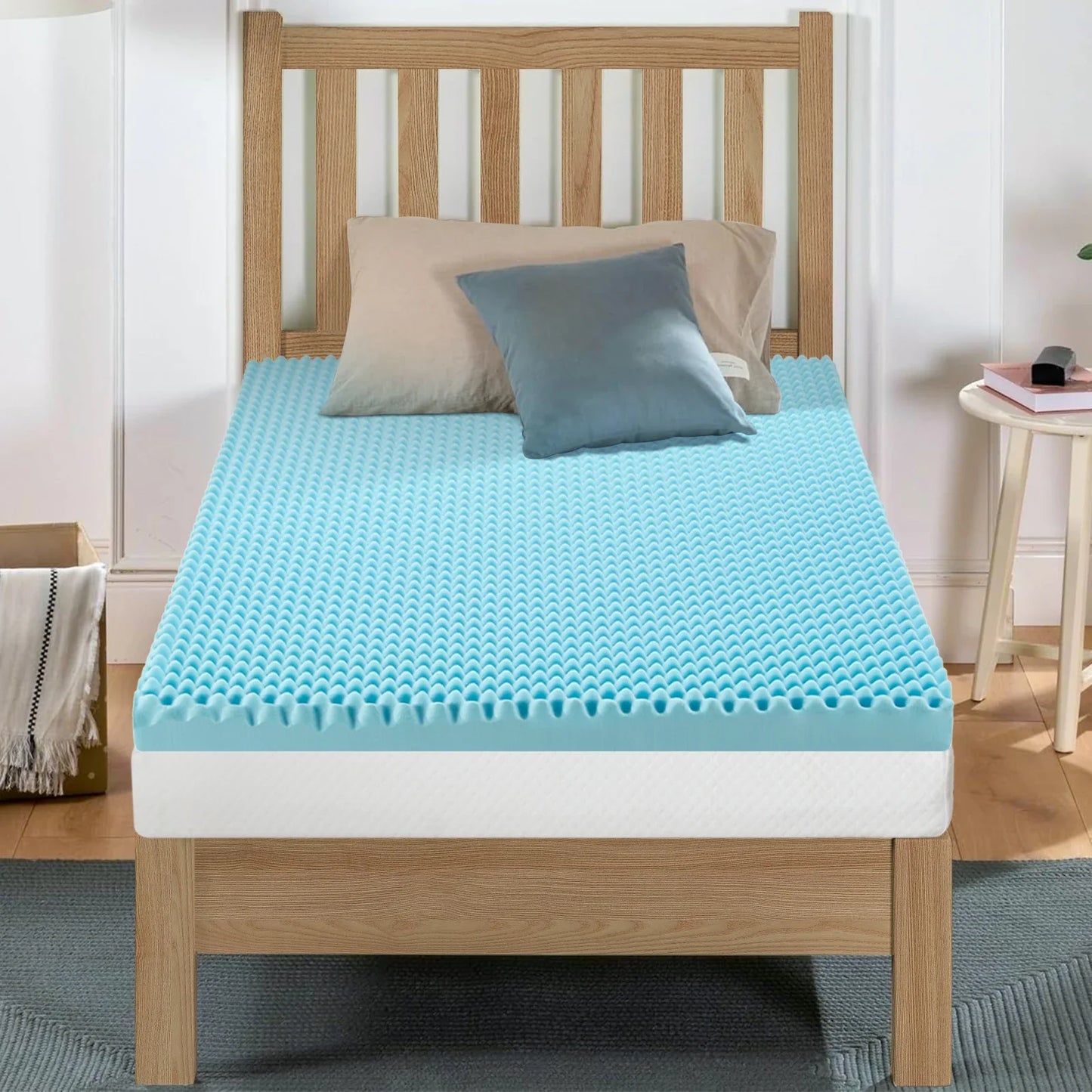 2", 3", 4" Full Memory Foam Mattress Topper - Gel-Infused Comfort Pad for Full/Double Bed, Soft Foam Mattress