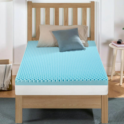 2", 3", 4" Full Memory Foam Mattress Topper - Gel-Infused Comfort Pad for Full/Double Bed, Soft Foam Mattress