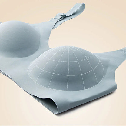 Women's Seamless Jelly Color Bras: Thin Style, Soft Breastfeeding Bra - Wireless Comfortable Underwear for Lingerie Deep V Gather