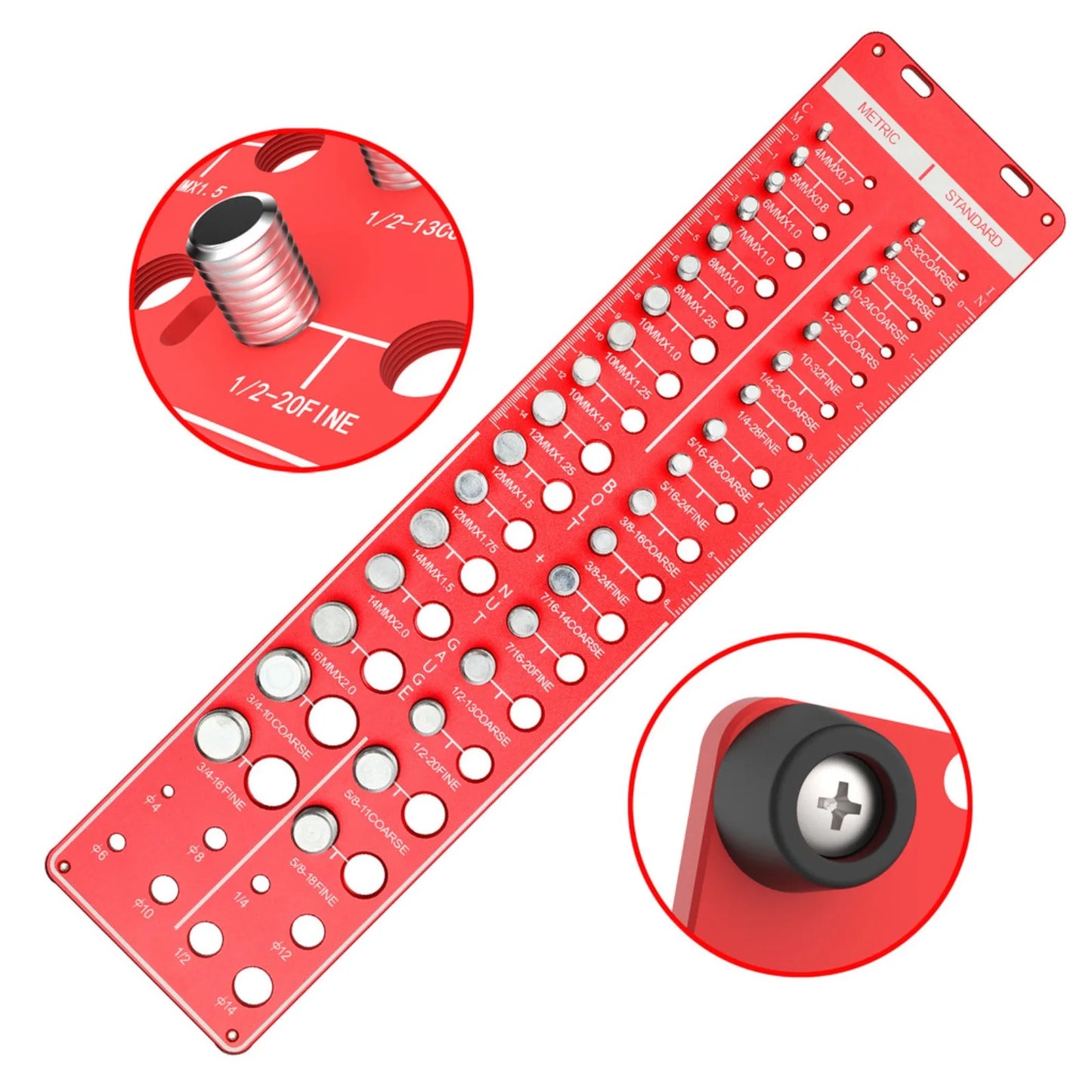 Nut & Bolt Thread Checker – Precision Screw Thread Gauge for Accurate Size Measurement