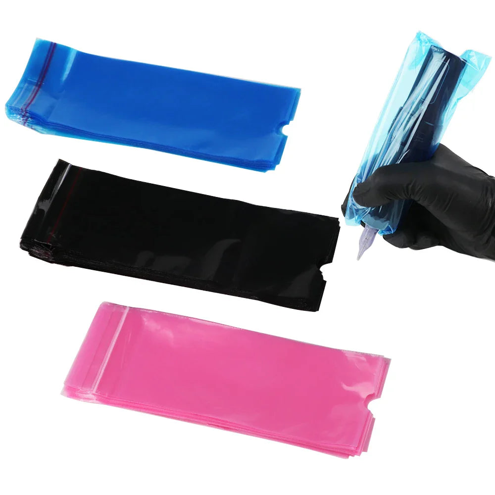 100 PCS Waterproof Tattoo Pen Barrier Film - Protective Tattoo Color Packaging & Anti-Fouling Film for Machines
