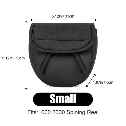 Waterproof Fishing Reel Storage Bag – Lightweight Protective Cover for Spinning & Drop Shot Reels (S/M/L Sizes)
