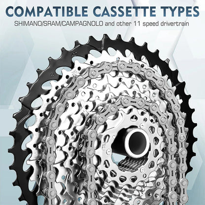 BUCKLOS MTB Bike Chain – 12 & 11 Speed Mountain & Road Bicycle Chain, Compatible with 8-12 Speed Cycling Parts