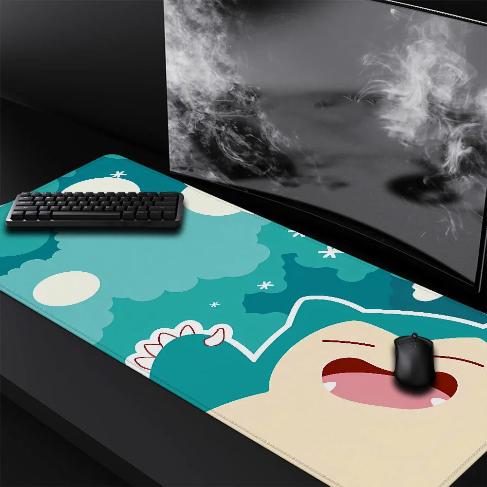 Pokemones Anime XXL Gaming Mousepad – 900x400mm XL Desk Pad, Playmat for Computer & Office Use