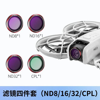 DJI Neo Lens Filter Set - Magnetic ND8 ND16 ND32 CPL UV 1/4 Black Mist Camera Filter Kit for Drone Accessories
