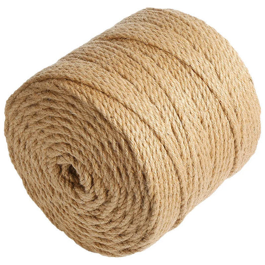 1mm-10mm Natural Jute Rope String - Vintage Twine Cord for DIY Crafts, Sewing, Party, Wedding & Home Decoration