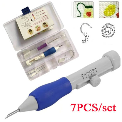 Interchangeable DIY Crafts Magic Pen | Embroidery Pencil Punch Thimble | Sewing Accessories | Embroidery Needle Tool