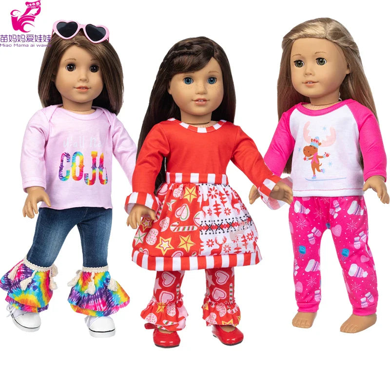 18-Inch Girl Doll Clothes – Pink Coat & Office Dress Outfit, Baby Girl Doll Gift Toy
