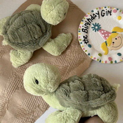 Kids’ Cute Super Green Stuffed Turtle Plush Toy – Soft Animal Gift, 28/35/40CM