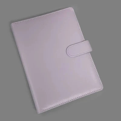 Candy Color A5 PU Leather Binder – Cute Kpop Photocard Album & Loose-Leaf Photo Card Storage Book