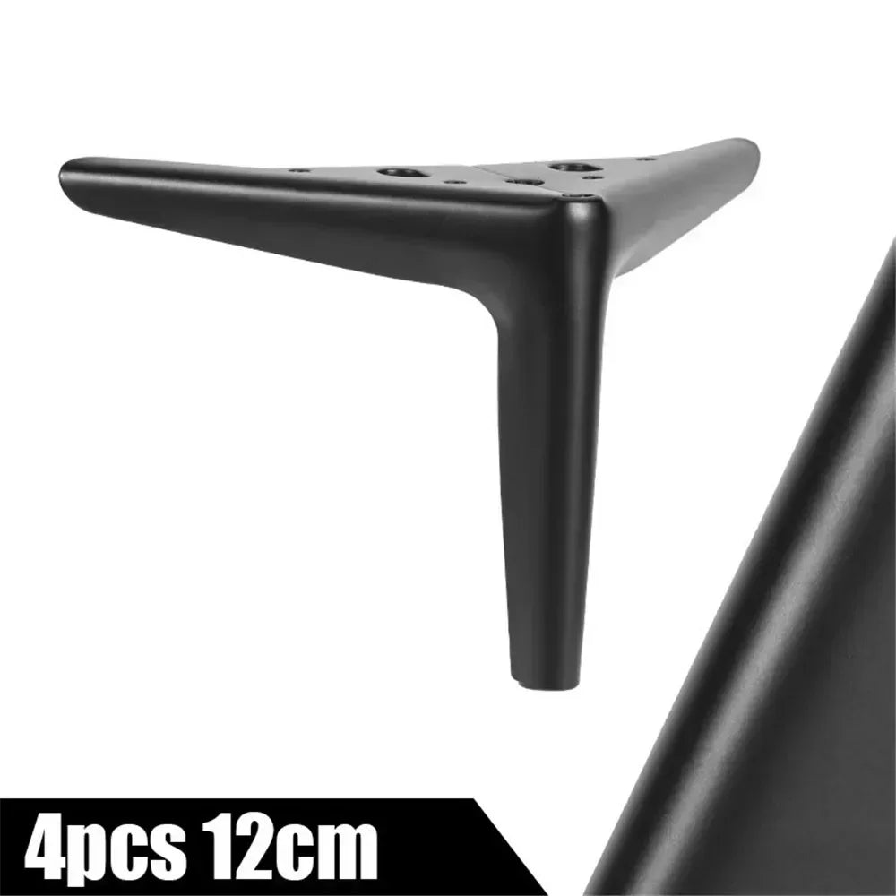 4Pcs Metal Furniture Legs – Heavy-Duty Feet for TV Stand, Sofa, Cabinet & Table, 800KG Load Capacity