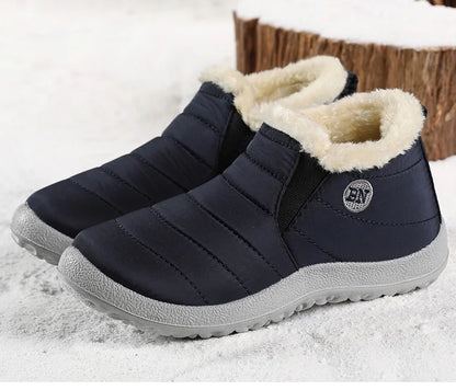 Men’s Winter Ankle Boots — Warm Fur Lined Snow Boots, Casual Shoes for Men and Couples