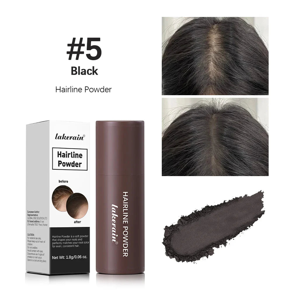 Waterproof Hairline & Root Concealer Pen – Instant Grey Coverage with Easy Blend Powder Stick for Normal Hair