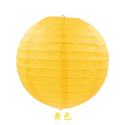 Round Paper Lanterns for Birthday Wedding Party Decor, DIY Hanging Lampion Balls, 4/6/8/10/12/14/16 Inch Craft Supplies