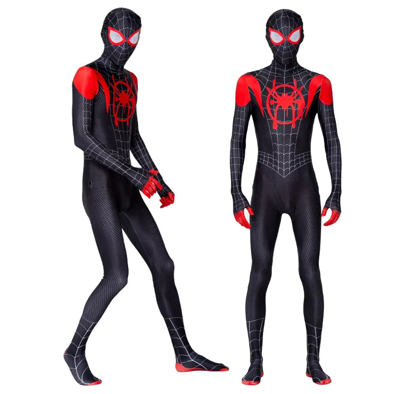 Adult Spiderman Cosplay Costume – Superhero Zentai Jumpsuit with Headgear for Men & Women, Halloween & Carnival Outfit