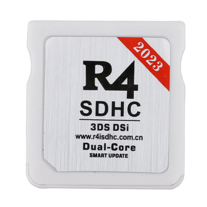 Secure Gold & White R4 SDHC Flashcard – Portable Memory Card for Nintendo 3DS Video Games