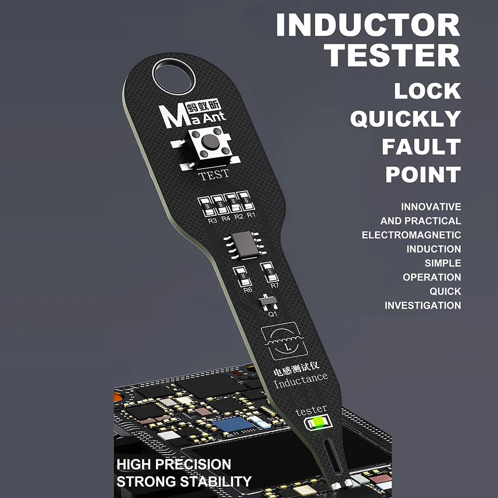 M093 Inductance Tester – Motherboard Coil & Inductor Detector Repair Tool for Quick Electromagnetic Fault Checking on PC Boards