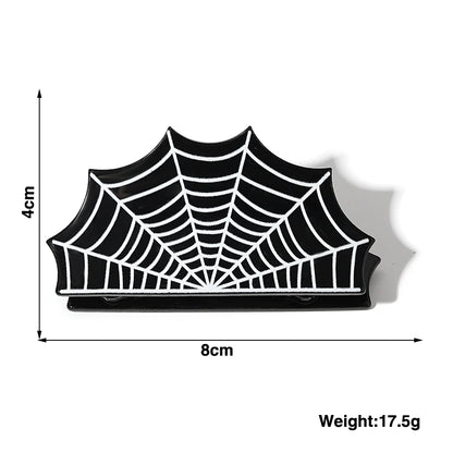 AENSOA Halloween Hairpin | Pumpkin, Skull, Butterfly & Ghost Acrylic Shark Clip for Women