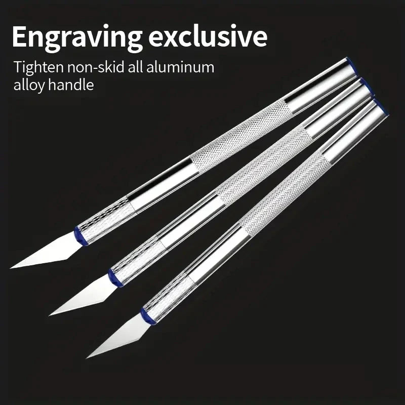 13PCS Metal Carving Knife Set – Precision Art Pen Cutter Tools for Paper Cutting, DIY Craft & Detail Repair Work