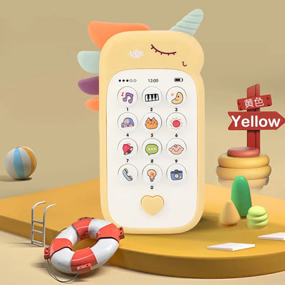 Baby Musical Phone Toy - Sound Telephone with Teether for Infants & Early Learning