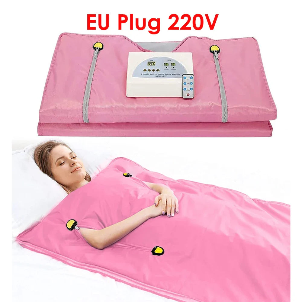 Professional Slimming Far-Infrared Sauna Blanket – Waterproof Weight Loss & Heating Therapy for Home Spa