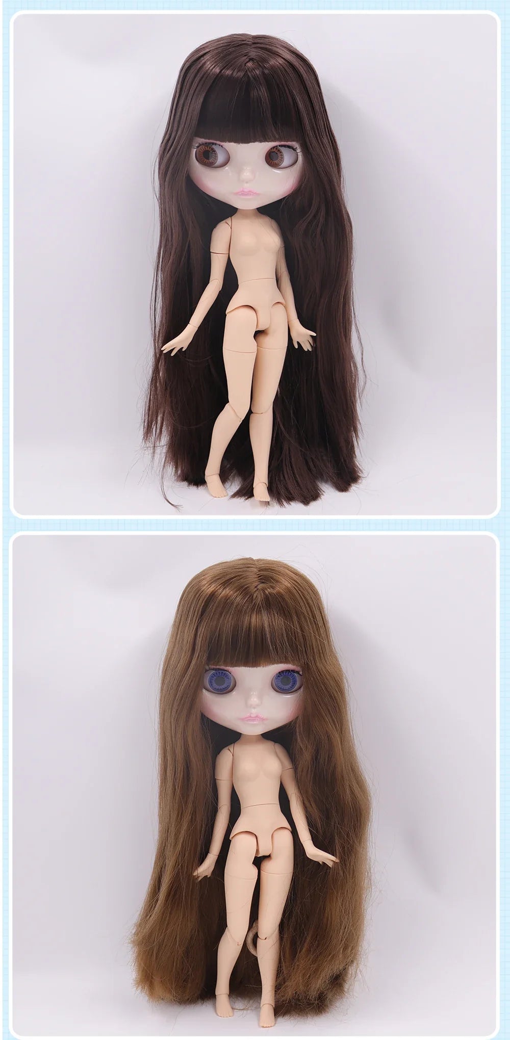 ICY DBS Blythe Doll 1/6 Joint Body 30cm BJD – Shiny Face with Extra Hands, DIY Fashion Doll Gift