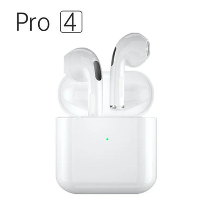 Pro 4 TWS Wireless Earbuds – Bluetooth 5.3 Waterproof Headphones with Mic for Xiaomi & iPhone