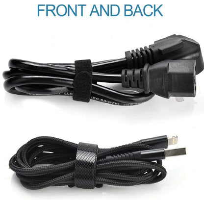 50-Pack Releasable Cable Organizer Ties: Nylon Mouse Earphones Wire Management - Reusable Loop Hoop Tape Straps, Cable Tie