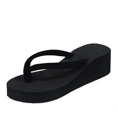 Women’s Summer Wedge Slide Sandals – Memory Foam Beach Flip Flops & Home Slippers, Comfortable Casual Footwear