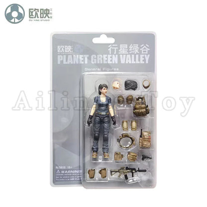 Ou Ying Studio 1/18 Planet Green Valley PGV 3.75" EFSA Female Action Figure — Anime Model Collectible