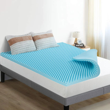 2", 3", 4" Full Memory Foam Mattress Topper - Gel-Infused Comfort Pad for Full/Double Bed, Soft Foam Mattress