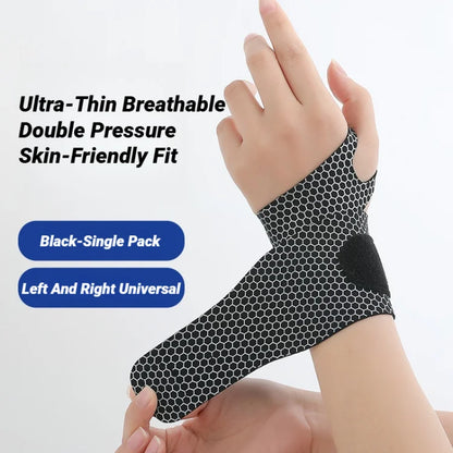 Adjustable Ultra-Thin Wrist Strap — Breathable Support for Sprains, Pain Relief, Gym Exercise, Arthritis & Carpal Tunnel