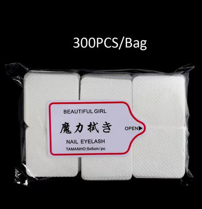 100–1000PCS Lint-Free Cotton Pads – Professional Nail Wipes for Gel Polish Removal & Nail Art Cleaning