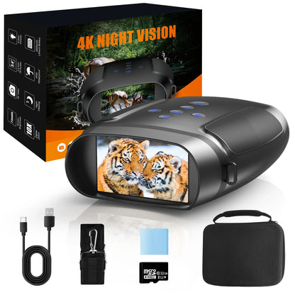 10X Digital Night Vision Binoculars | 9-Level Infrared, 600M Visibility in Darkness with 5000mAh Rechargeable Battery