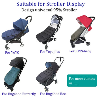 Universal Stroller Footmuff – Windproof, Waterproof & Thermal Warm, Compatible with YOYO & Bugaboo Strollers