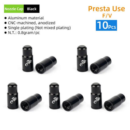 Deemount Presta Valve Core Replacement — Brass FV Nozzle with Alloy Remover Tool for MTB & Road Bikes